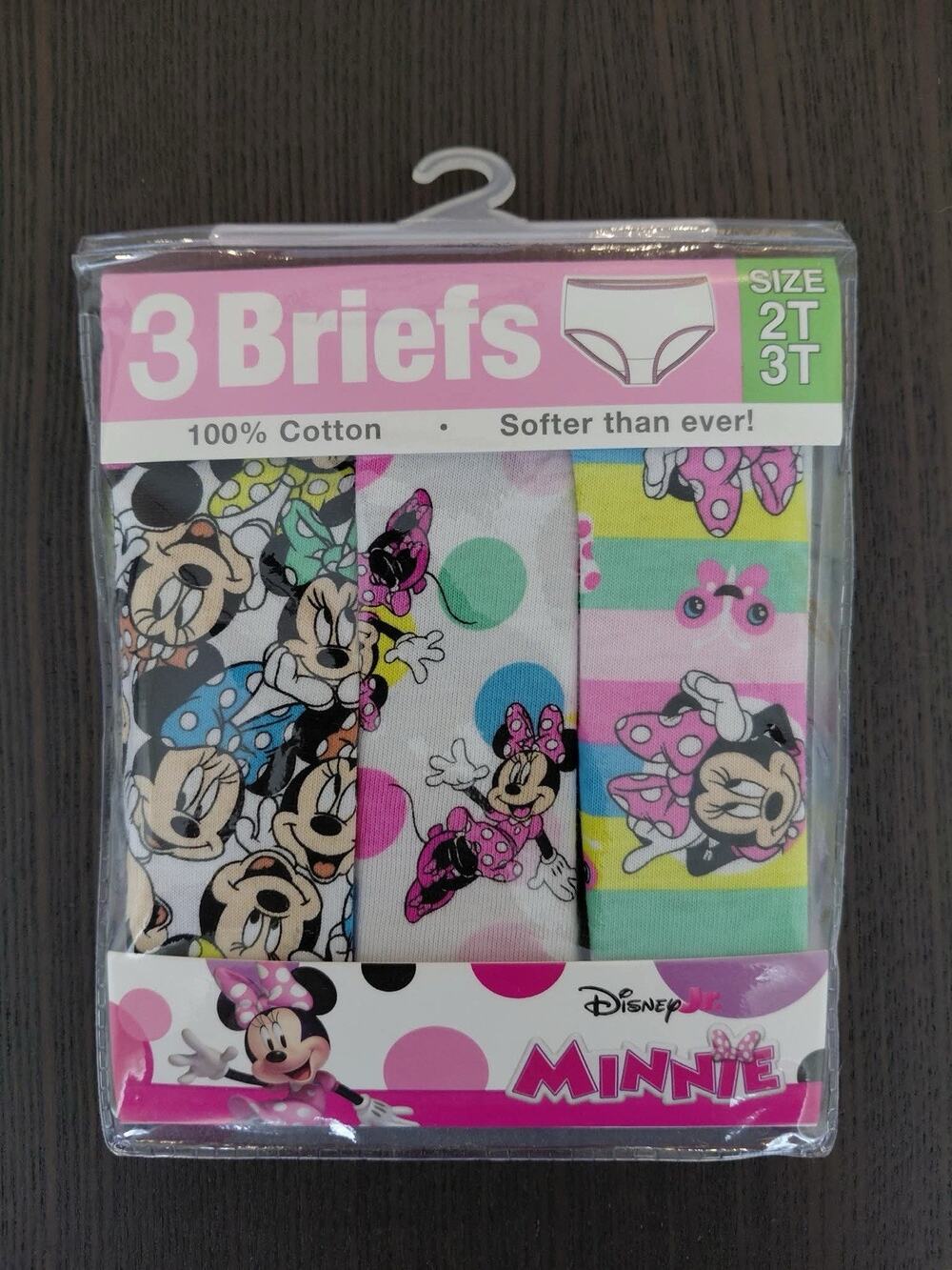 Disney Minnie Mouse Girls' 3-Pack Briefs Size 2T/3T